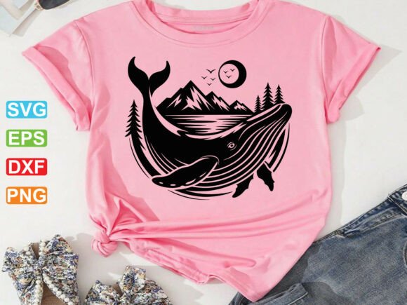 Blue Whale SVG, Floral Whale Svg, Sea Svg