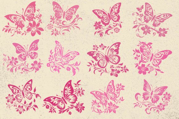 Butterfly SVG, Floral Butterfly