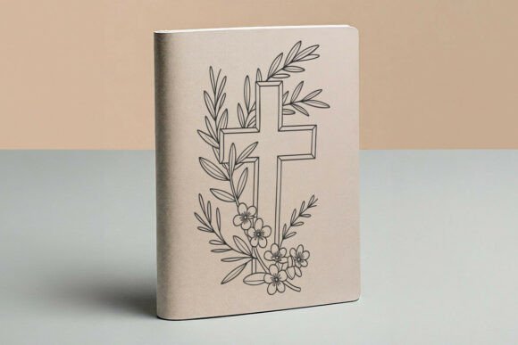 Christian Cross SVG, Floral Cross SVG