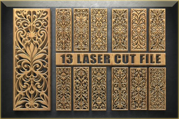 Decorative Floral Panel SVG
