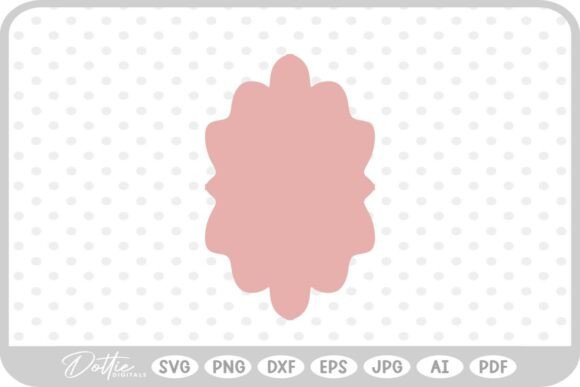 Elegant Floral Shape SVG PNG DXF