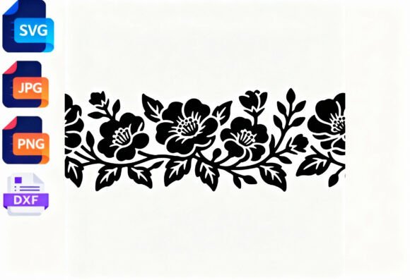 Floral Border SVG Cut File Review