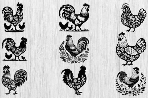 Floral Chicken SVG Bundle Review