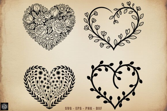 Floral Heart SVG Bundle Review