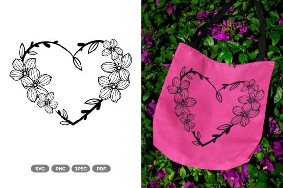 Floral Heart SVG Clipart Review
