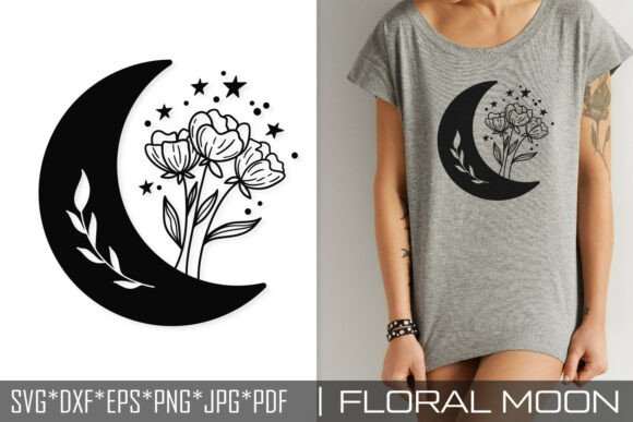 Floral Moon SVG Cut File Review