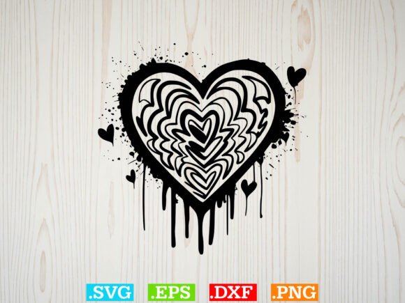 Heart Clipart, Floral Heart Svg, Valentine