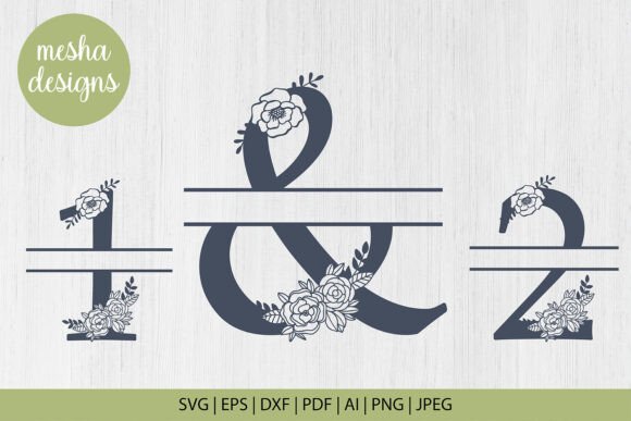 Split Floral Numbers Svg Cut File Review